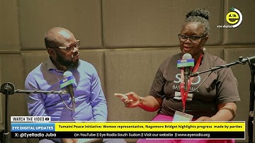 Tumaini Peace Initiative Women representative, Nagomoro Bridget highlights progress  made by parties