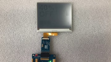 4.2 inch three colors red e-paper display refresh video