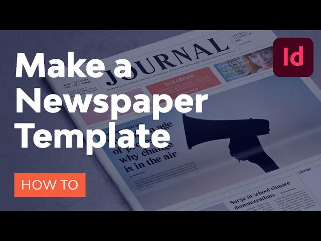 How To Make A Newspaper Template In Indesign