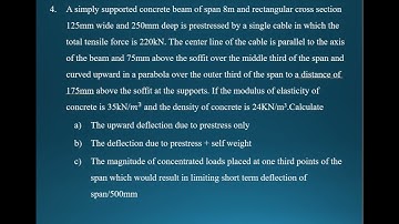 Problems on Deflection /PSC/Module-2 (lecture 33 )