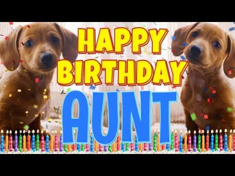 Happy Birthday Aunt! ( Funny Talking Dogs ) What Is Free On My Birthday -  YouTube