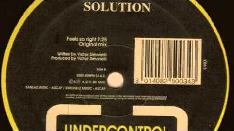 Victor Simonelli Presents Solution - Feels So Righ...
