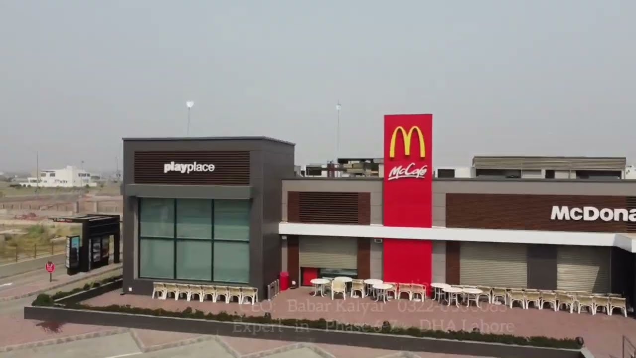 McDonald's Ariel View in Phase7 Y-block DHA Lahore | Estate | BK Properties | Buy Sell | 03220000083