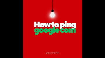 How to ping google com