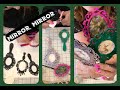 # 277 Wood cutout Hand Mirror #art #foils #diycrafts