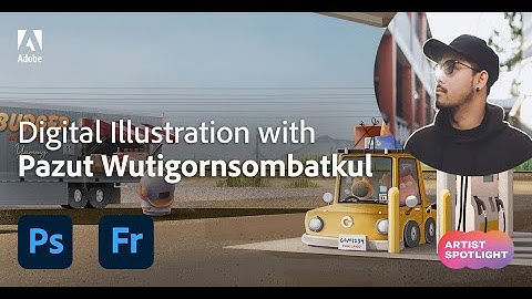 Digital drawing on Adobe Fresco with Pazut Wutigornsombatkul