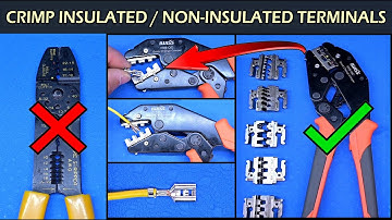 How To Crimp Insulated & Non-Insulated Crimp Terminals | IWISS Crimp Tool