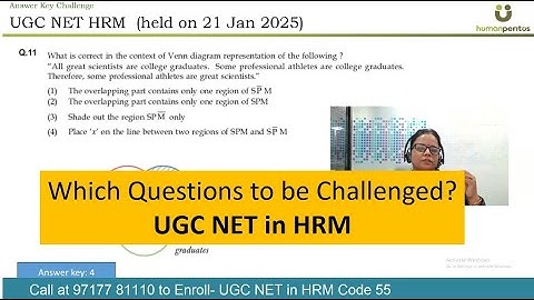 Answer Keys Challenge - UGC NET in HRM & LW (Code 55) Exam 2024 - held on 21 Jan 2025.