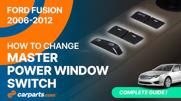 How to replace the Master Power Window Switch 2006-2012 Ford Fusion ⏫