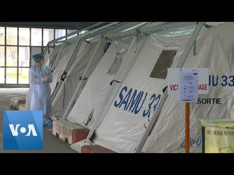 Hospital in Bordeaux, France, Sets Up Triage Tents to Battle Coronavirus Hospital in Bordeaux, France, Sets Up Triage Tents to Battle Coronavirus