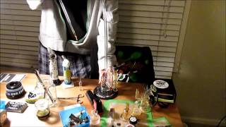 Dabbing Wizard Style - Custom Pukinbeagle Gandalf oil rig w/ quartz nail + Ewok Glass wand dabber
