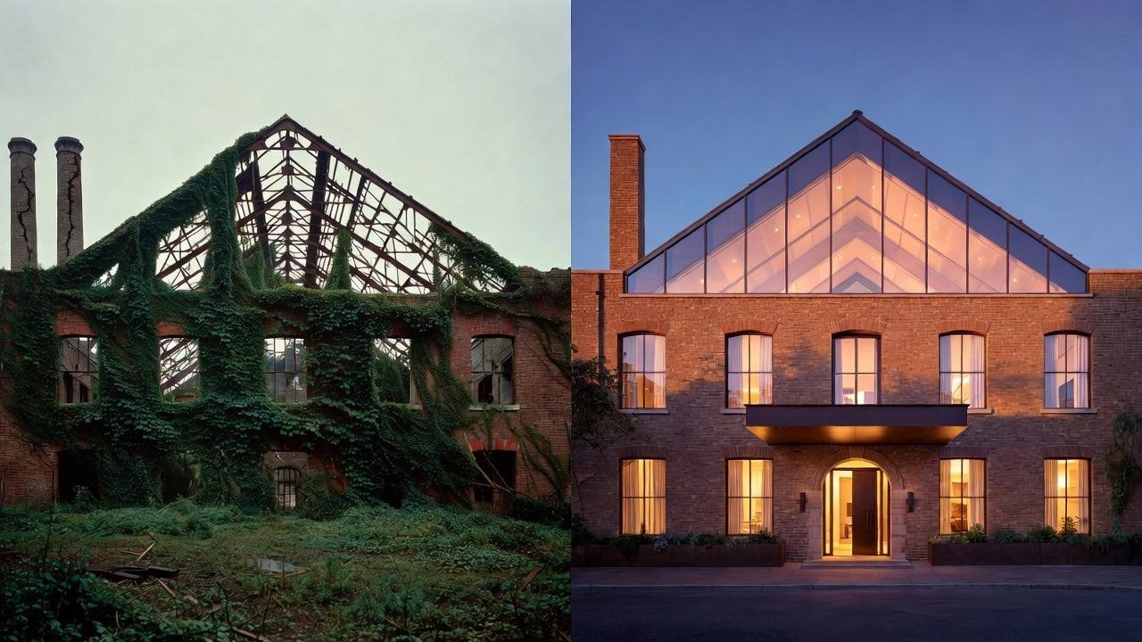 I turned an Abandoned Factory and Transformed it into a Luxury Hotel