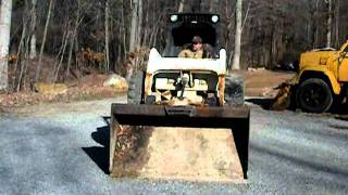WORKING Bobcat 843 Skid Steer Loader 4 cylinder Isuzu engine Bobcat 843 Isuzu Engine