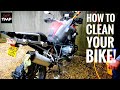How to clean a motorcycle  revisited