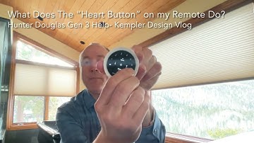 What Does My “Heart Button” Do on my Hunter Douglas Gen 3 Remote Control?