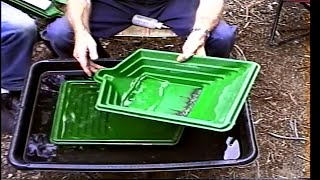 Le TRAP Square GOLD PAN PANNING and Clean-up TECHNIQUES w Les Williams The Inventor BLEWETT PASS Wa