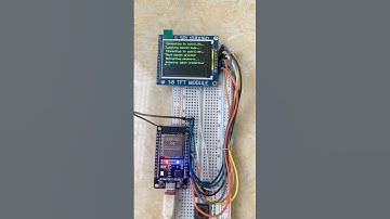 Built a fake hack screen for fun ￼#esp32 #display #hacker #hack #shorts