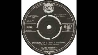 UK New Entry 1961 (126) Elvis Presley with The Jordanaires - Surrender (Torna A Surriento)