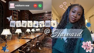 NEVER-ENDING midterms @ harvard 🎒 stem major, productive study vlog, crashing out