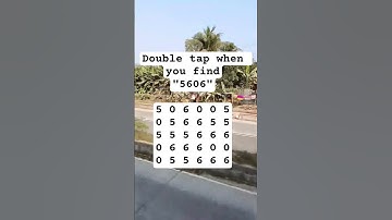 Observation Visual Test: 5 Seconds For You To Spot:5606. Try Your Skills!  #search #puzzle #shorts
