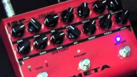 ISP THETA Pre Amp Pedal and Stealth Power Amp.wmv