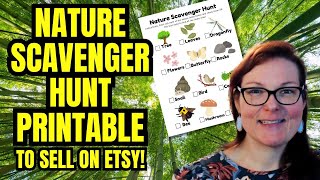 Make a Nature Scavenger Hunt Printable Kid's Activity in Canva! Crafty Becky Tutorials