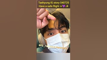 Have a safe flight Taetae ✈️💜✨#v#kimtaehyung #taehyung #bts #btsarmy