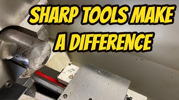 Vevor Mini Lathe MX 400 Part 24 - Dull Tool inserts vs Sharp.  Sharp tools make a huge difference.
