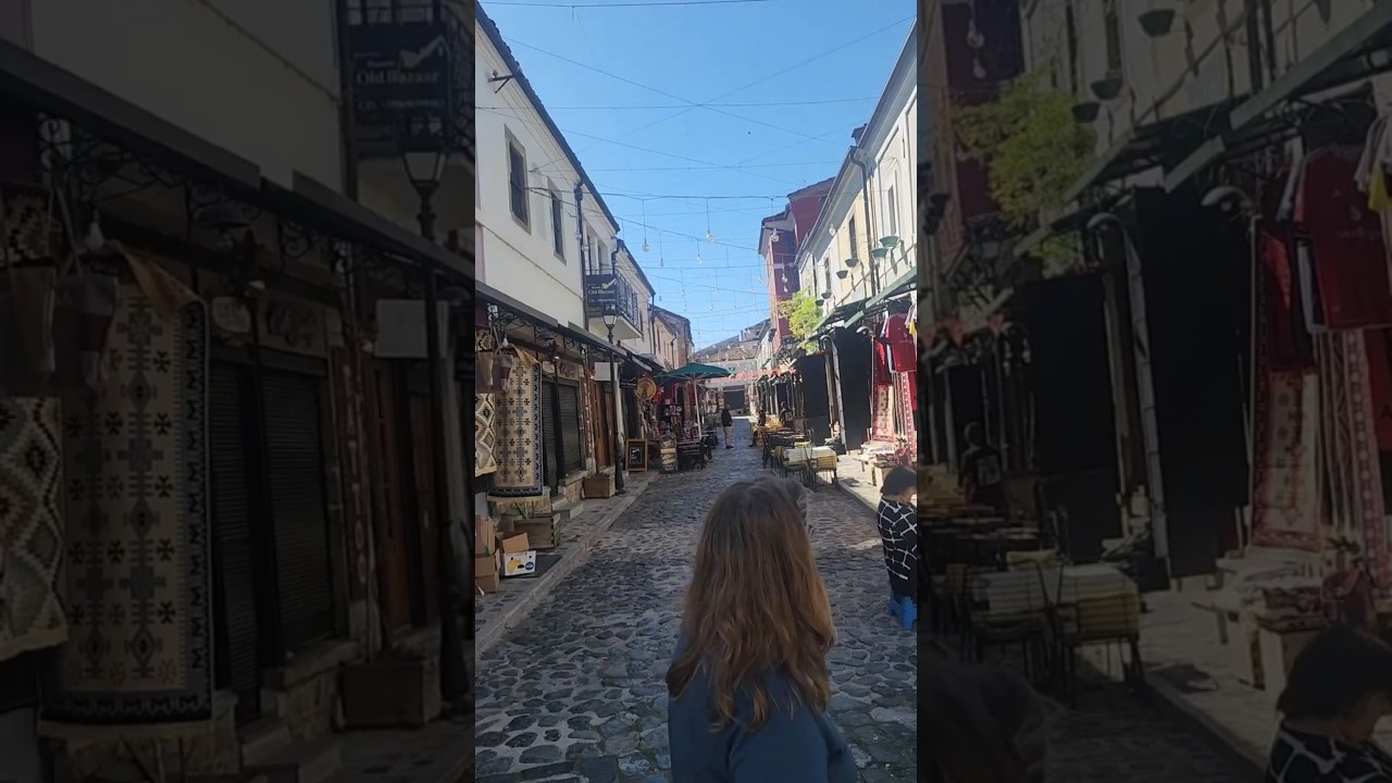 Old Bazaar Korce, AlbaniaTravel Vlog - Day trip from Pogradec