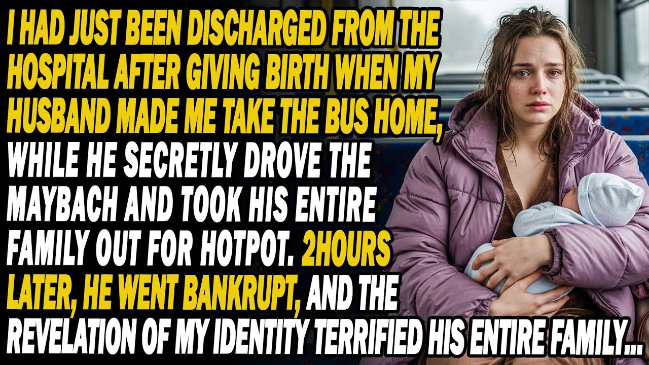 Postpartum🤰My Husband Made Me Bus Home🚌While He Secretly Took His Family For Hot Pot🥂2Hours Later..😏