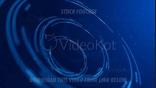 Circular hologram interface loop, blue hud abstraction in focus