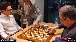 Vidit shows Caruana where he missed a win against Gelfand