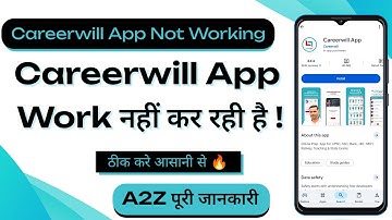 Careerwill App Not Working | Careerwill App Work Nahi Kar Rahi Hai |Careerwill App Not Opening Error