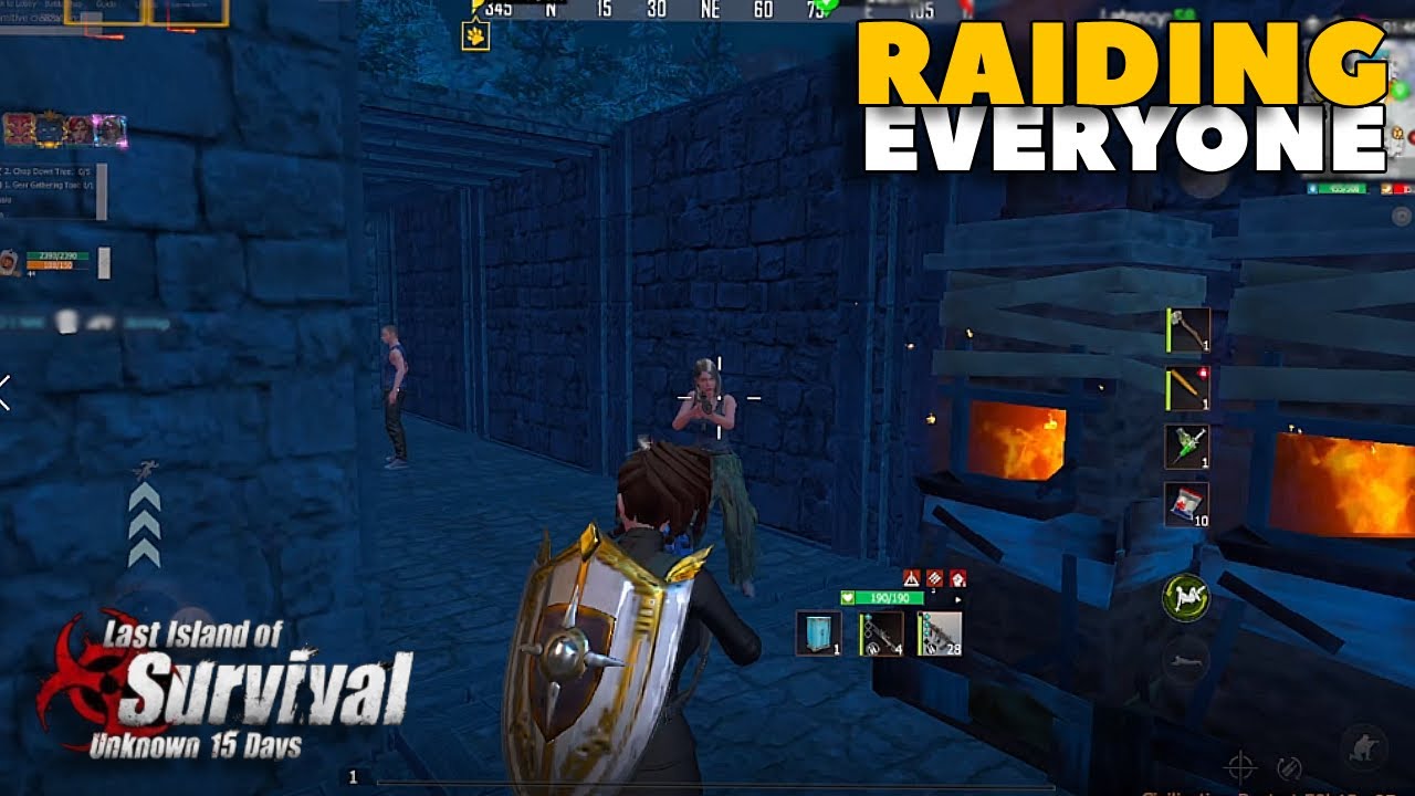 Raiding Everyone on Day 1 Rampage | Last island of survival