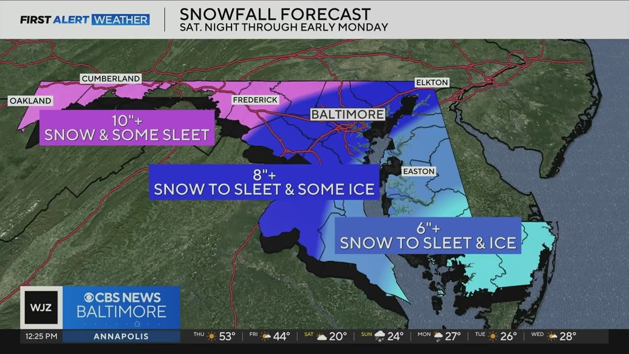 Maryland prepares for winter weather this weekend. Tracking the ...