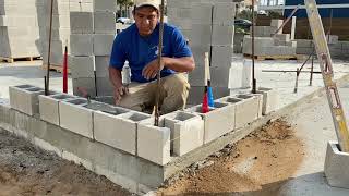 Cómo￼ Hacer una esquina De una casa con bloques de cemento￼￼