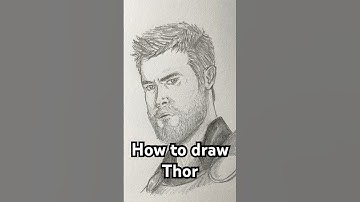 How to draw Thor like a PRO! #art #thor #drawingguide
