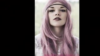 Pembe Saç Modelleri Muhteşem Kadın