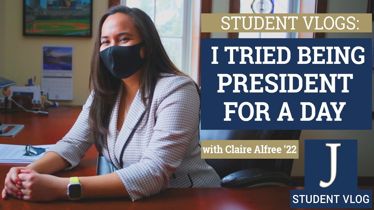 I Tried Being President Troha for a Day with Claire Alfree | Student Vlog | Juniata College