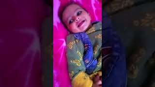 Isha On Bed When Only 1Years Old