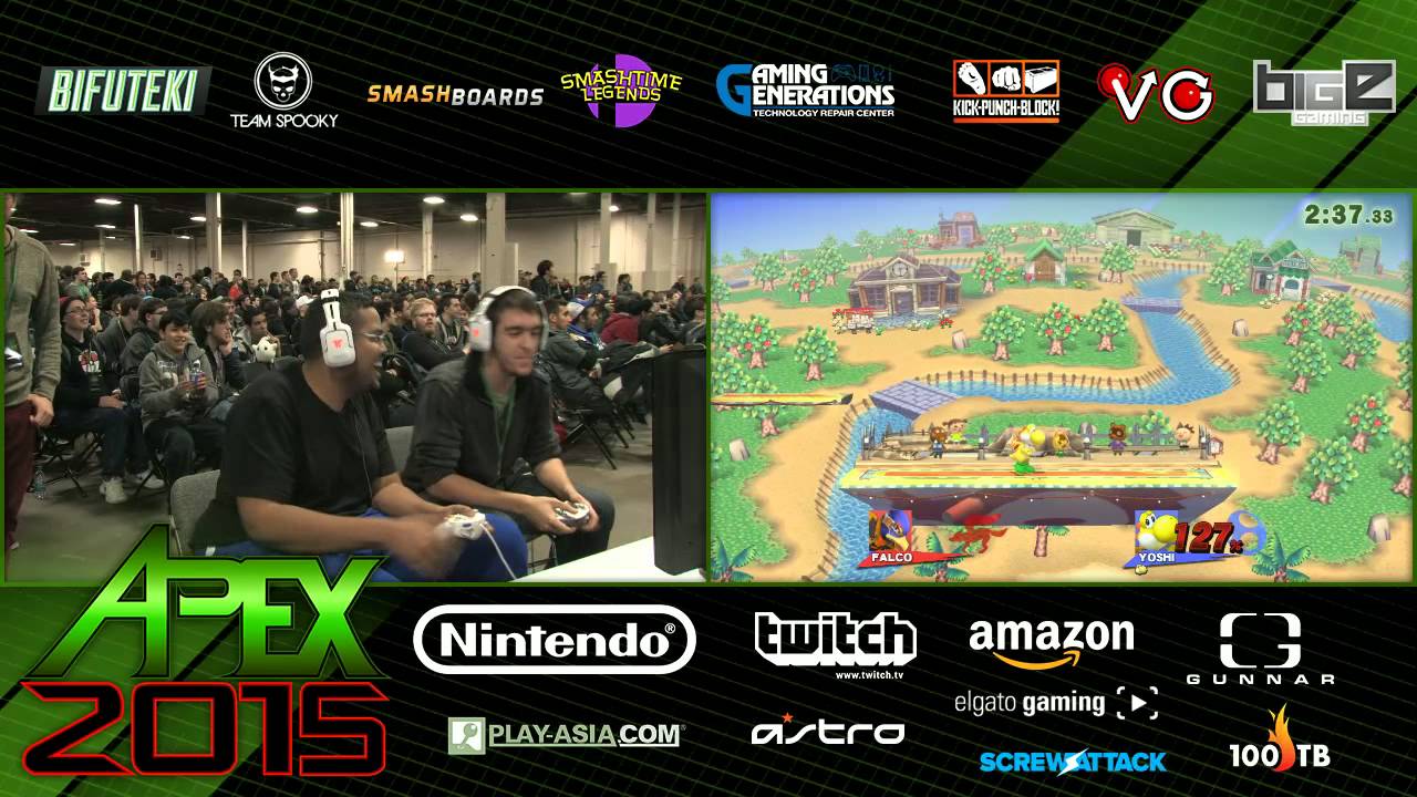 Apex 2015 - SSB4 - Pawclaw (Falco; Donkey Kong) vs Sky Williams (Yoshi)