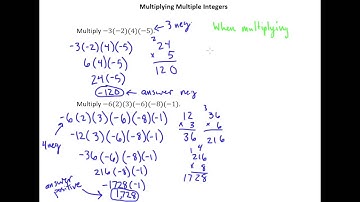2.4a Multiplying Multiple Integers