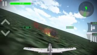 Strike Fighters Attack F-51D Mustang 1st try and I crash screenshot 5