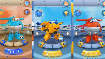 Super wings jett run Gameplay - Cyan jett, Donnie and jett [Android IOS] #superwings #jettrun