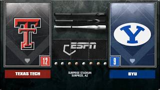Texas Tech vs BYU | 5-19-2026 | NCAA Baseball