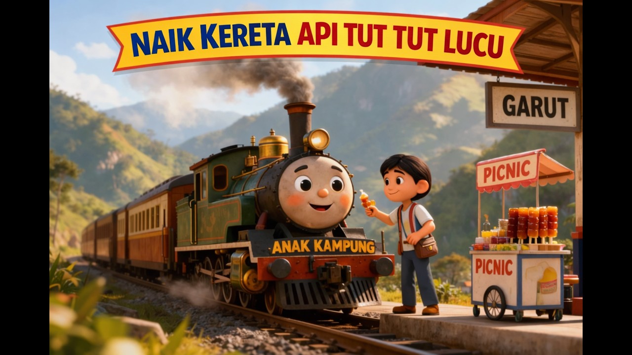 Naik Kereta Api Tut Tut Tut Lucu