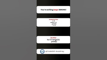 Stop Writing Loops the Wrong Way! 🔥 #PythonTips