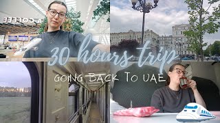 Last days in Ukraine || Traveling by train || Going back to Abu Dhabi