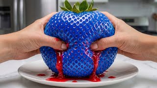 Giant Fruit Ball Reveal  😱  Satisfying Crushing ASMR 🍓🥥