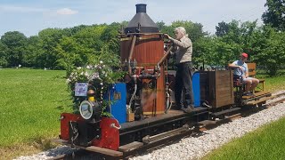 40 ans du CFC : locomotive à vapeur à chaudière verticale 'Stocker'